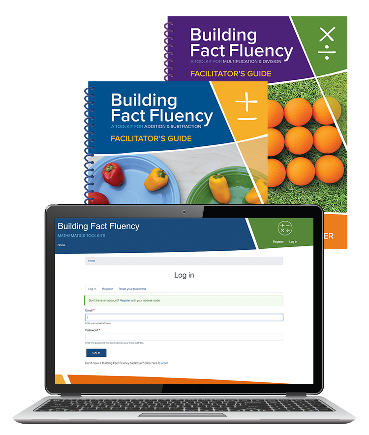 Graphic of a laptop displaying BFF faculty guides.