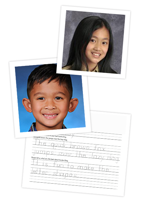 Handwriting contest winners