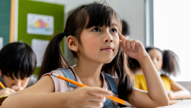 Girl in classroom